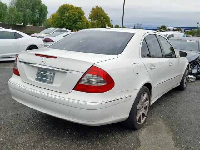 WDBUF56X87B014856 - 2007 MERCEDES-BENZ E 350 WHITE photo 4