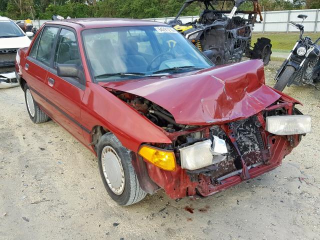 3FAPP13J7PR108376 - 1993 FORD ESCORT LX RED photo 1