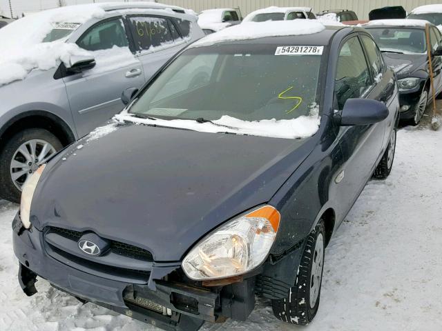 KMHCN35C88U093238 - 2008 HYUNDAI ACCENT BAS BLUE photo 2