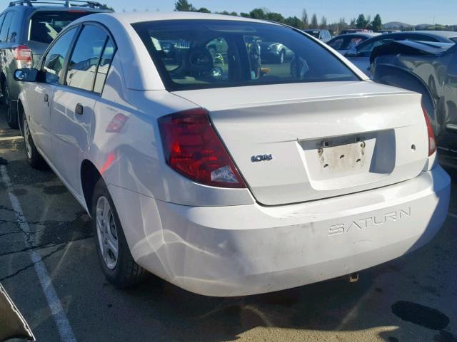 1G8AF52F03Z185839 - 2003 SATURN ION LEVEL WHITE photo 3
