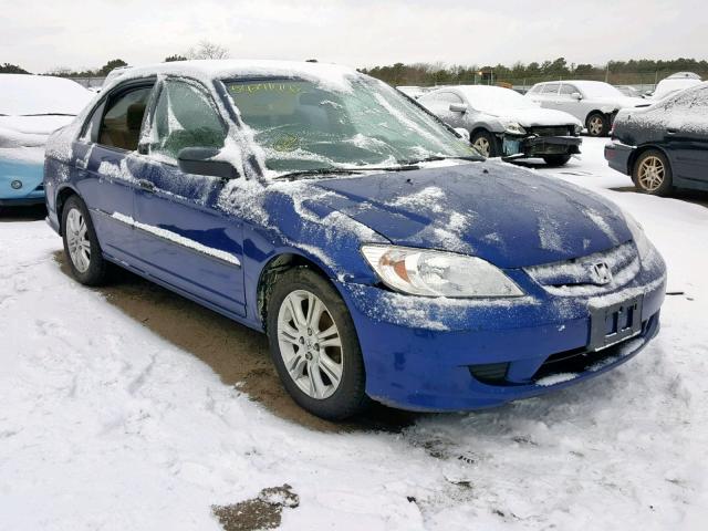 2HGES16494H634359 - 2004 HONDA CIVIC DX BLUE photo 1