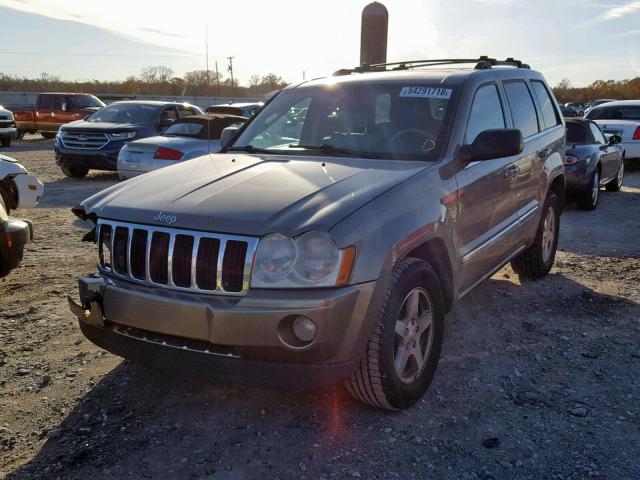 1J4HS58N06C153022 - 2006 JEEP GRAND CHER GRAY photo 2