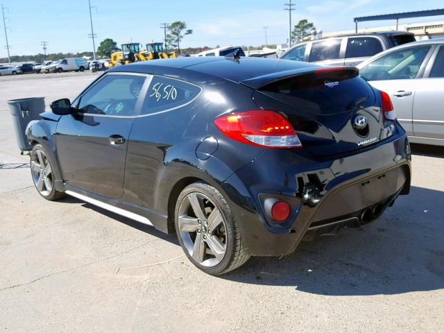 KMHTC6AE8FU234787 - 2015 HYUNDAI VELOSTER T BLACK photo 3