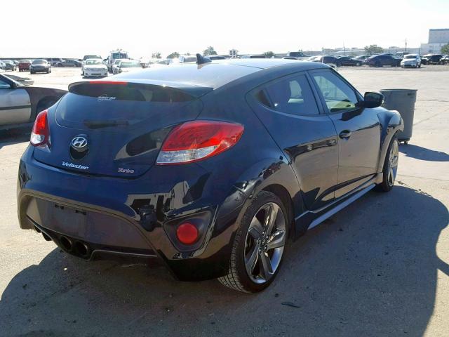 KMHTC6AE8FU234787 - 2015 HYUNDAI VELOSTER T BLACK photo 4