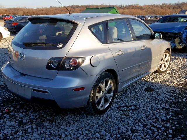 JM1BK343071694346 - 2007 MAZDA 3 HATCHBAC SILVER photo 4