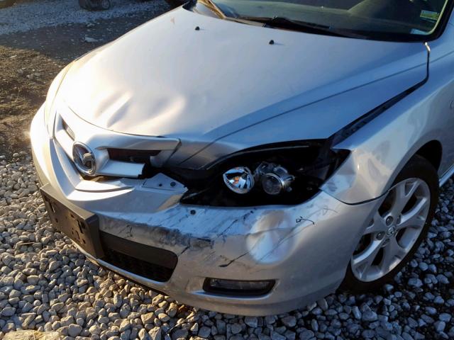 JM1BK343071694346 - 2007 MAZDA 3 HATCHBAC SILVER photo 9