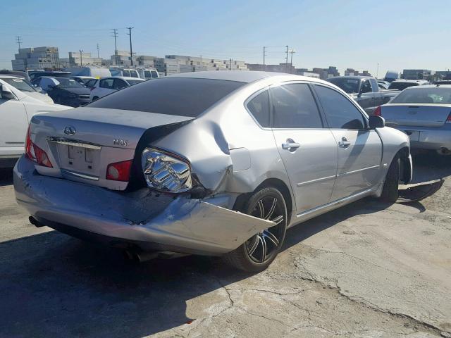 JNKBY01E37M402561 - 2007 INFINITI M45 BASE SILVER photo 4