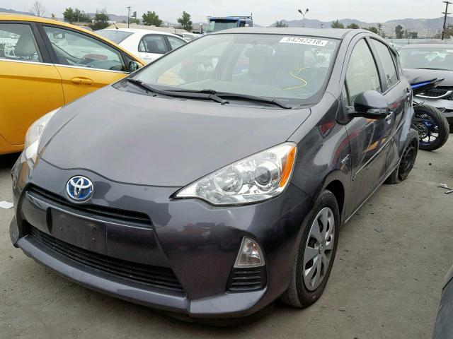 JTDKDTB33D1552775 - 2013 TOYOTA PRIUS C BLACK photo 2