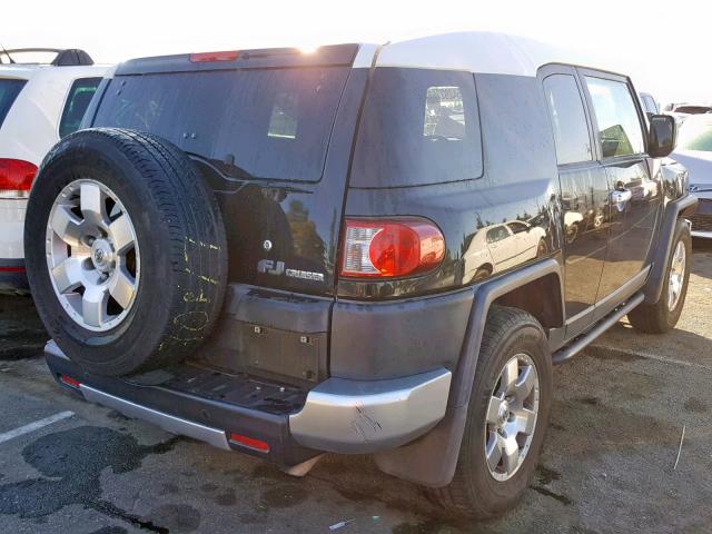 JTEZU11F170008635 - 2007 TOYOTA FJ CRUISER BLACK photo 4