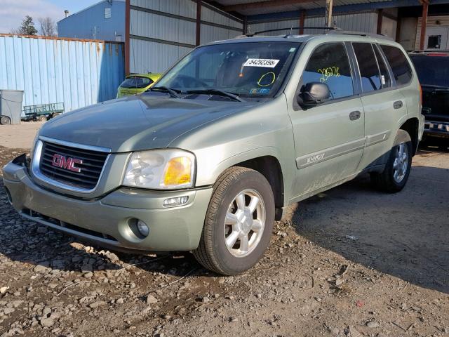 1GKDT13S542327987 - 2004 GMC ENVOY GREEN photo 2