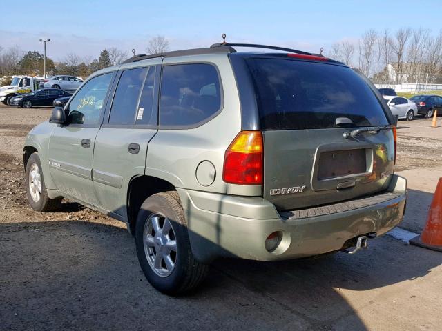 1GKDT13S542327987 - 2004 GMC ENVOY GREEN photo 3