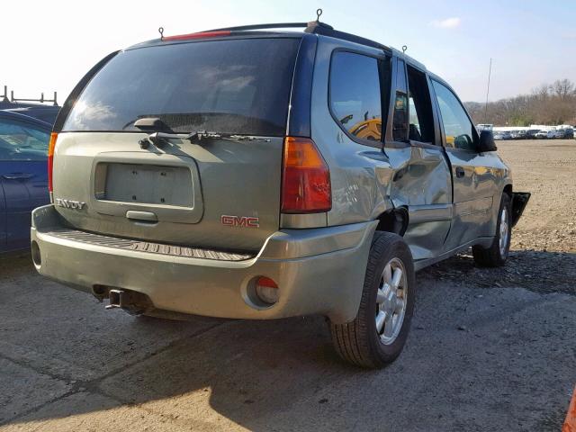 1GKDT13S542327987 - 2004 GMC ENVOY GREEN photo 4