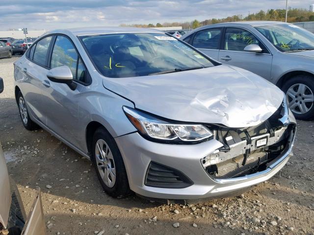 1G1BJ5SM1K7105944 - 2019 CHEVROLET CRUZE GRAY photo 1