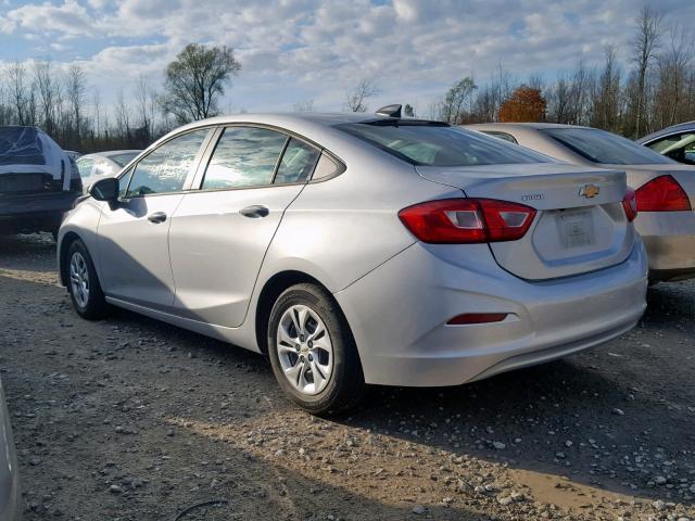 1G1BJ5SM1K7105944 - 2019 CHEVROLET CRUZE GRAY photo 3