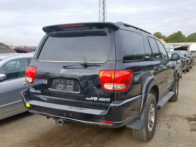 5TDBT48A75S248657 - 2005 TOYOTA SEQUOIA LI BLACK photo 4