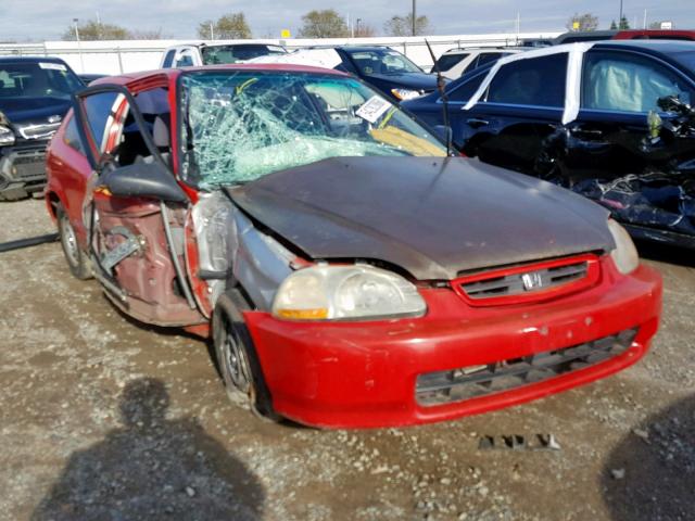 2HGEJ6440TH127951 - 1996 HONDA CIVIC DX RED photo 1