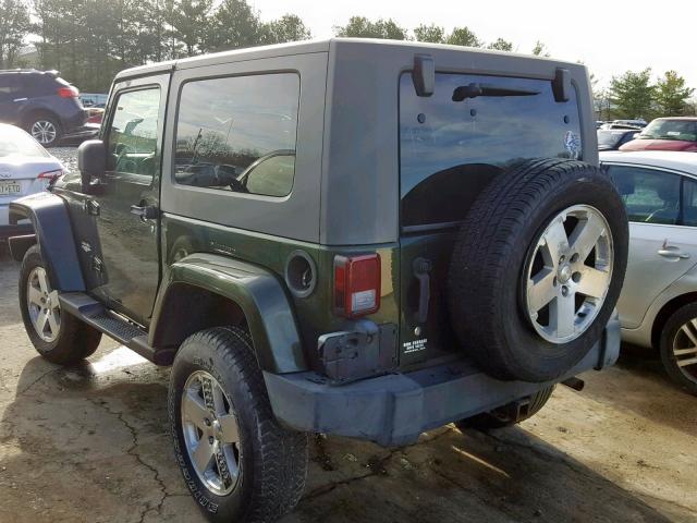 1J4FA54148L567548 - 2008 JEEP WRANGLER S GREEN photo 3