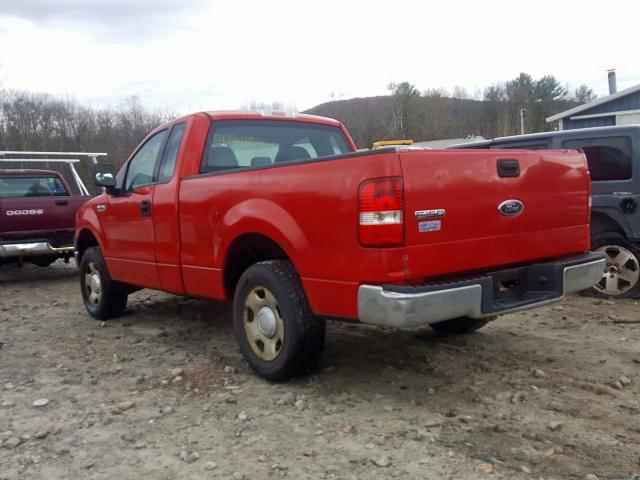 1FTRF12235NB46719 - 2005 FORD F150 RED photo 3