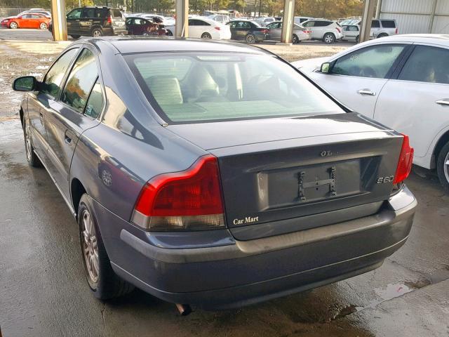 YV1RS61TX32276279 - 2003 VOLVO S60 GRAY photo 3