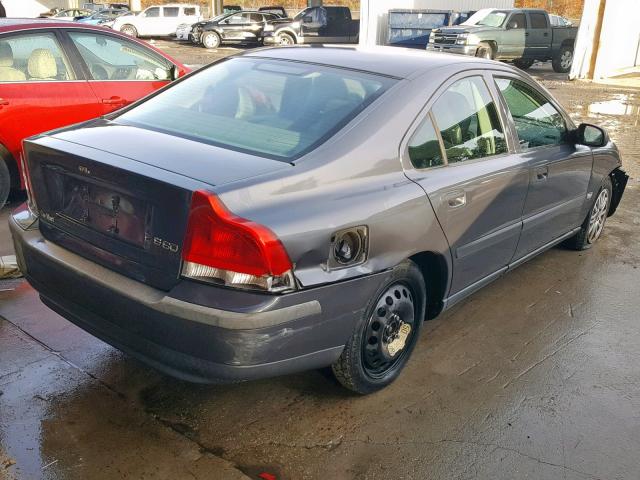 YV1RS61TX32276279 - 2003 VOLVO S60 GRAY photo 4