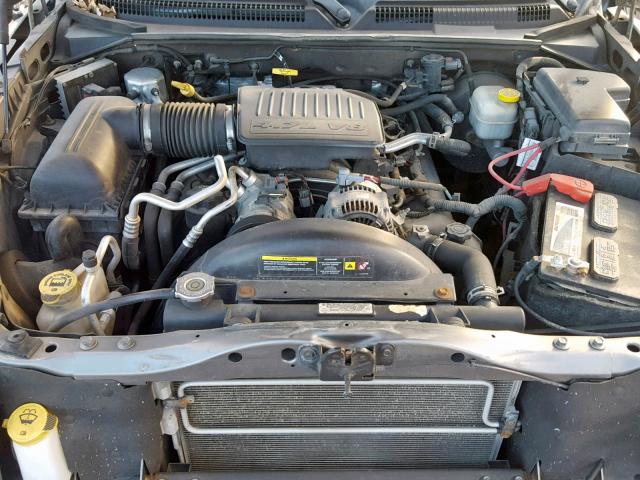 1D7HW48N66S601909 - 2006 DODGE DAKOTA QUA GRAY photo 7