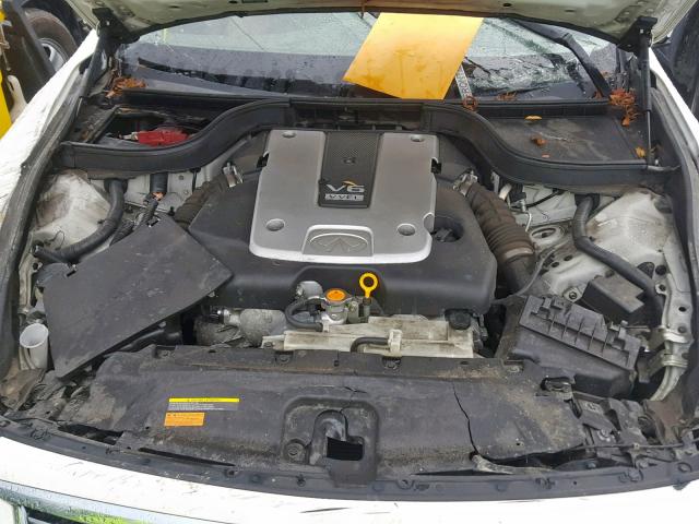 JN1CV6AP6BM500384 - 2011 INFINITI G37 BASE WHITE photo 7