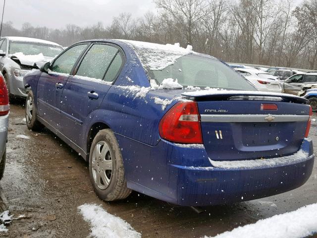 1G1ZS58FX7F170003 - 2007 CHEVROLET MALIBU LS 蓝色 照片 3