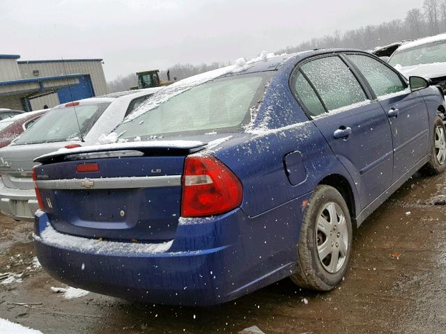 1G1ZS58FX7F170003 - 2007 CHEVROLET MALIBU LS 蓝色 照片 4
