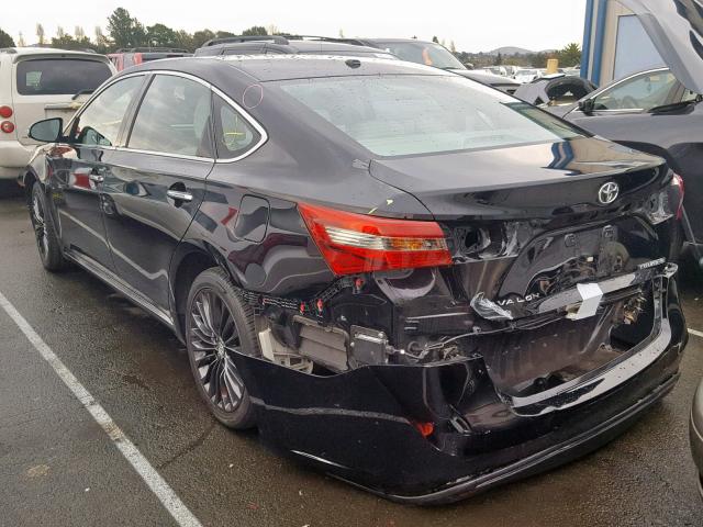 4T1BK1EB6GU211804 - 2016 TOYOTA AVALON XLE BLACK photo 3