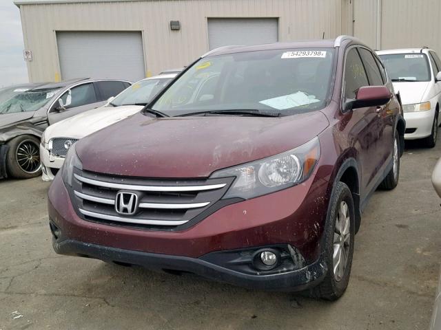 5J6RM3H71EL042482 - 2014 HONDA CR-V EXL MAROON photo 2