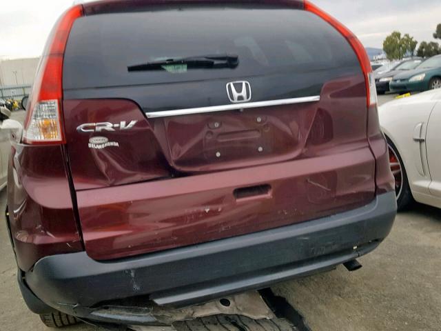 5J6RM3H71EL042482 - 2014 HONDA CR-V EXL MAROON photo 9