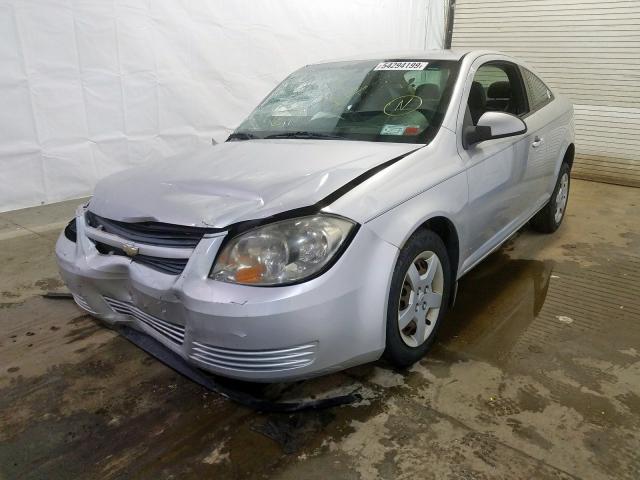 1G1AL18F887300603 - 2008 CHEVROLET COBALT LT SILVER photo 2