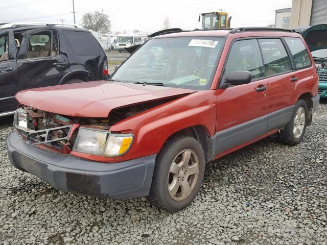 JF1SF6352XG711983 - 1999 SUBARU FORESTER L RED photo 2