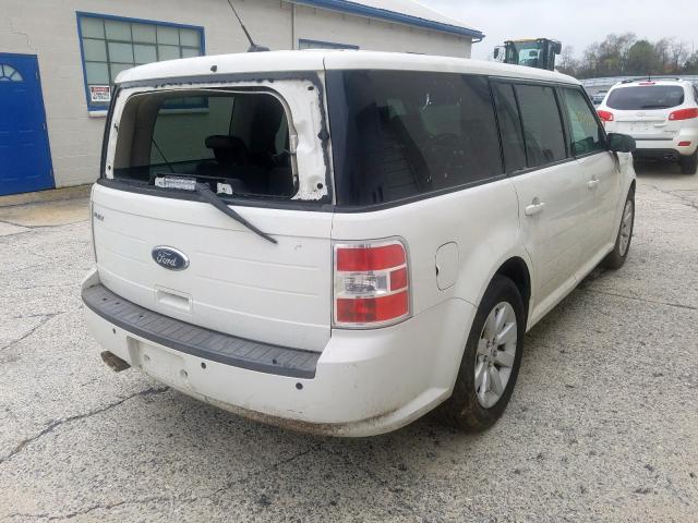 2FMDK51C39BA07162 - 2009 FORD FLEX SE WHITE photo 4