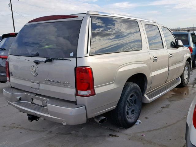 3GYFK66N24G178384 - 2004 CADILLAC ESCALADE E BEIGE photo 4