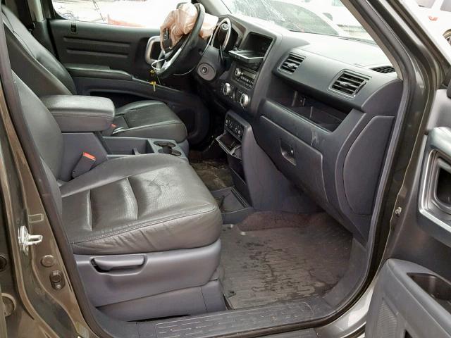 2HJYK16508H506274 - 2008 HONDA RIDGELINE GRAY photo 5