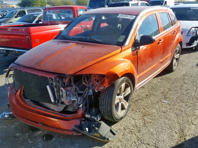 1B3CB4HA0AD602436 - 2010 DODGE CALIBER SX ORANGE photo 2