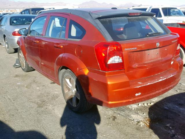 1B3CB4HA0AD602436 - 2010 DODGE CALIBER SX ORANGE photo 3