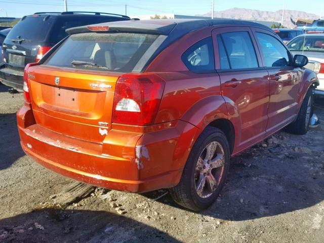 1B3CB4HA0AD602436 - 2010 DODGE CALIBER SX ORANGE photo 4