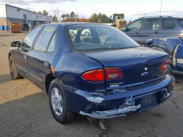 1G1JC524427263488 - 2002 CHEVROLET CAVALIER B BLUE photo 3