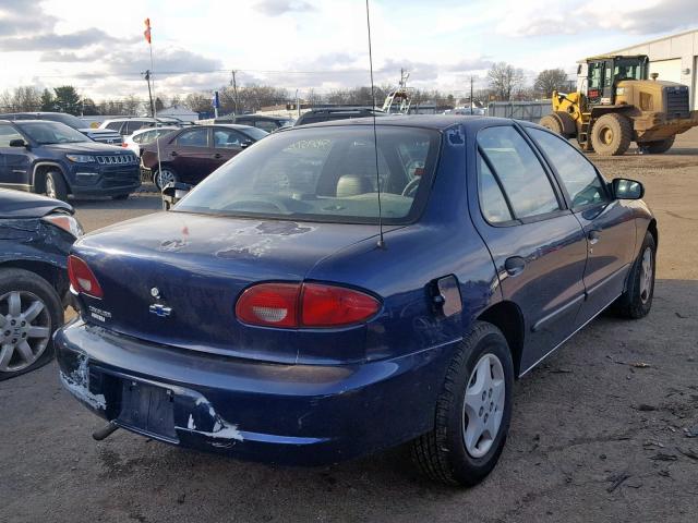 1G1JC524427263488 - 2002 CHEVROLET CAVALIER B BLUE photo 4