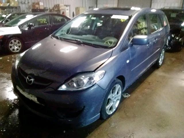 JM1CR293780305874 - 2008 MAZDA 5 BLUE photo 2