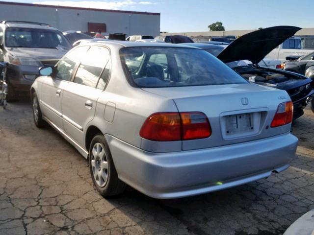 2HGEJ6616YH518600 - 2000 HONDA CIVIC BASE SILVER photo 3