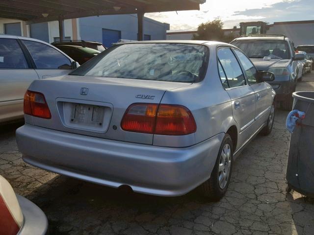 2HGEJ6616YH518600 - 2000 HONDA CIVIC BASE SILVER photo 4