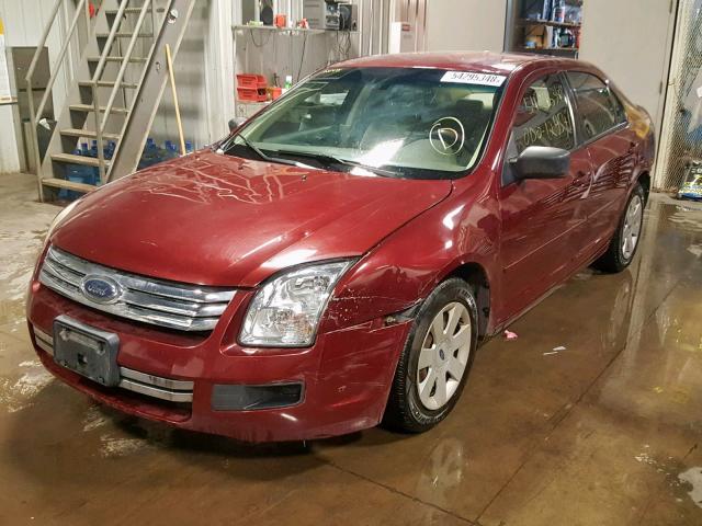 3FAHP06Z17R106901 - 2007 FORD FUSION S MAROON photo 2