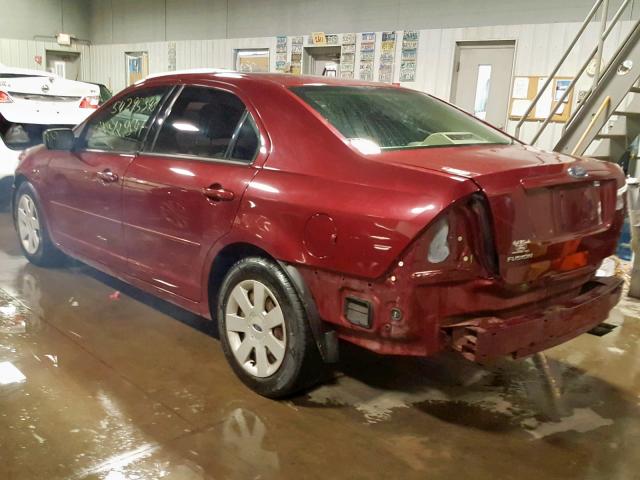 3FAHP06Z17R106901 - 2007 FORD FUSION S MAROON photo 3