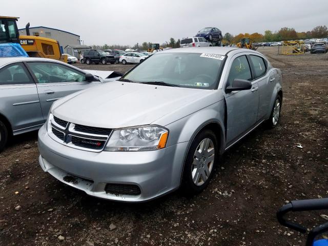 1B3BD4FBXBN579325 - 2011 DODGE AVENGER EX SILVER photo 2