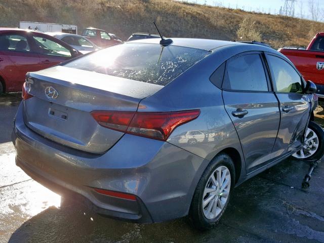 3KPC24A37JE034663 - 2018 HYUNDAI ACCENT SEL GRAY photo 4