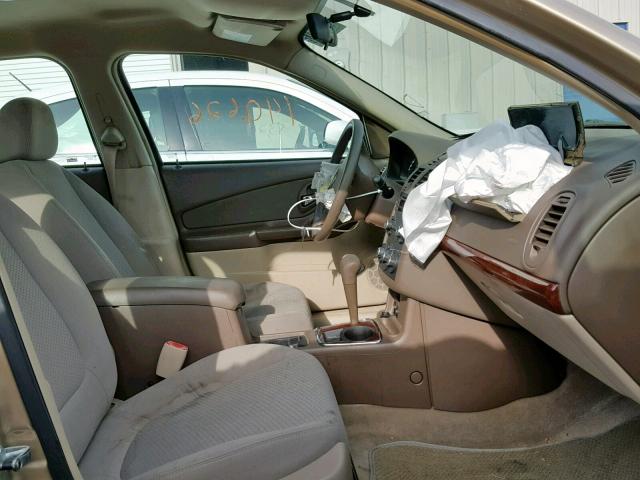 1G1ZS53F46F147418 - 2006 CHEVROLET MALIBU LS 金色 照片 5