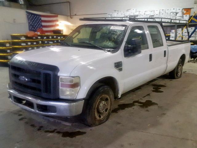 1FTSW20538EB37513 - 2008 FORD F250 SUPER WHITE photo 2